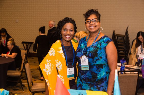 Ginger Moxey and Conference Attendee at the Roundtable Sessions